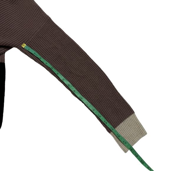 MADEWELL Glenbrook Half-Zip Pullover Sweater in Colorblock Size XXS Ribbed Wool - Picture 10 of 10